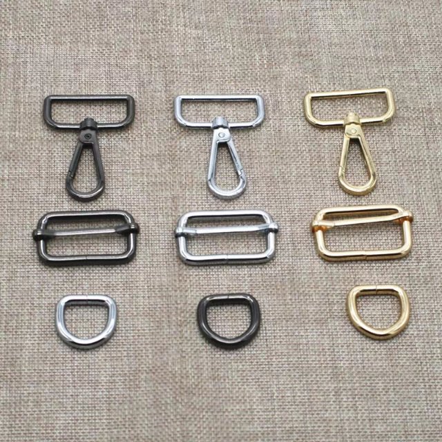 High-quality iron wire buckle luggage accessories, metal three-position buckle, adjustable buckle, Japanese character buckle, pull core Specification image
