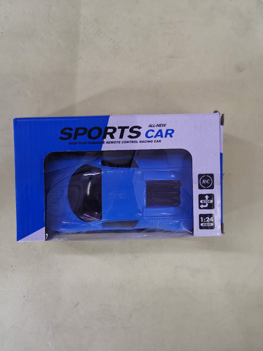 Children's remote control car, electric remote control car, toy car, children's toy model, blue car