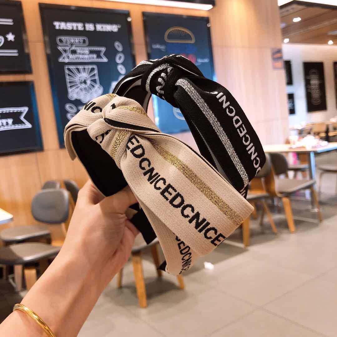 Original hand-woven ribbon double-layer large knot, Korean-style Japanese hairband, exquisite piggy girl, a must-have versatile accessory