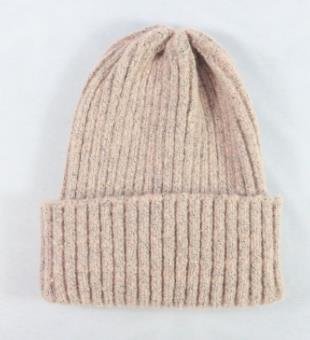 时尚百搭厚毛线纯色保暖针织骑车护耳帽秋冬季毛线帽