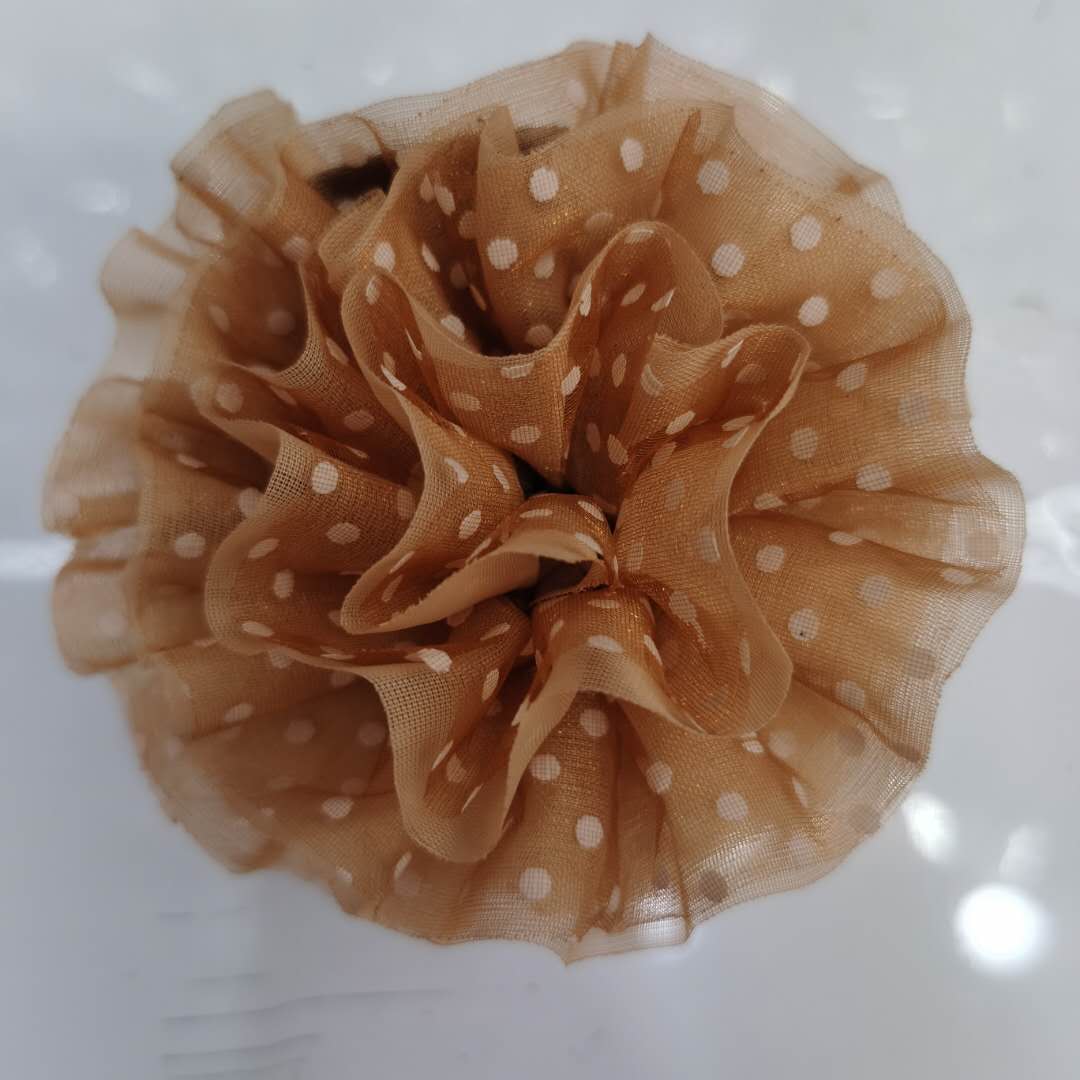 韩版时尚女士百搭热销新款布艺头饰点点发夹产品图