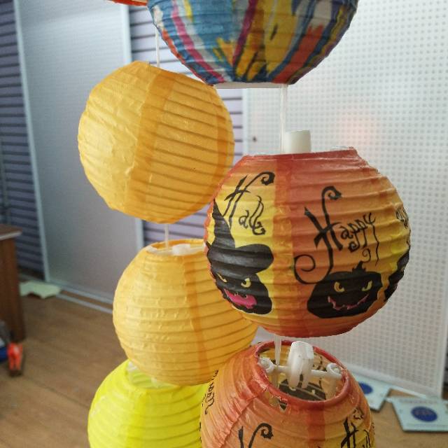 彩色空白纸灯笼 儿童手工手绘创意灯笼 中秋春节元宵新年挂饰灯笼彩绘图案图