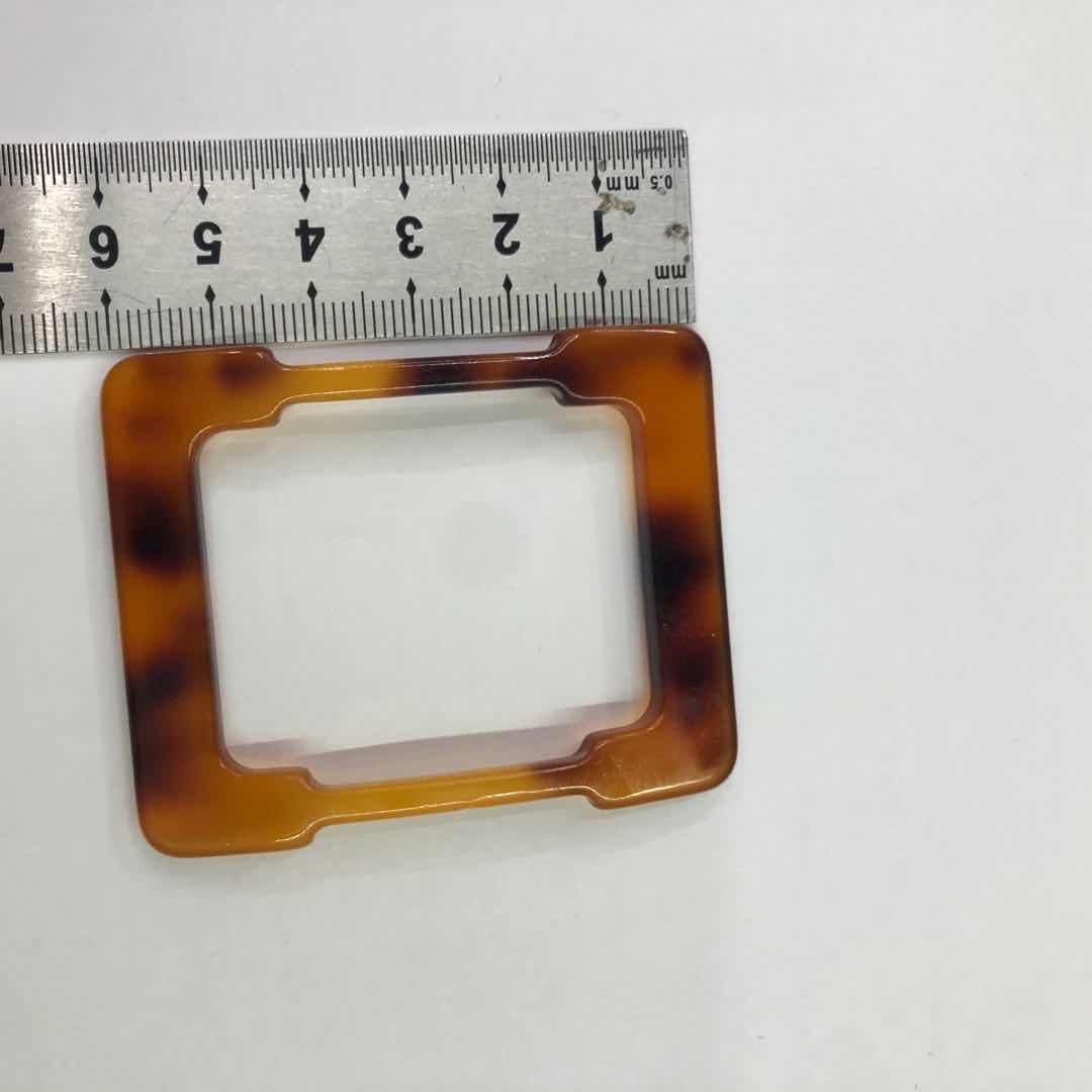 Diy Accessories Acetic Acid Sheet Retro Square Hanging Ear Accessories Specification drawing