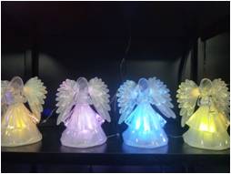 四款大无脸光纤翅膀天使小夜灯