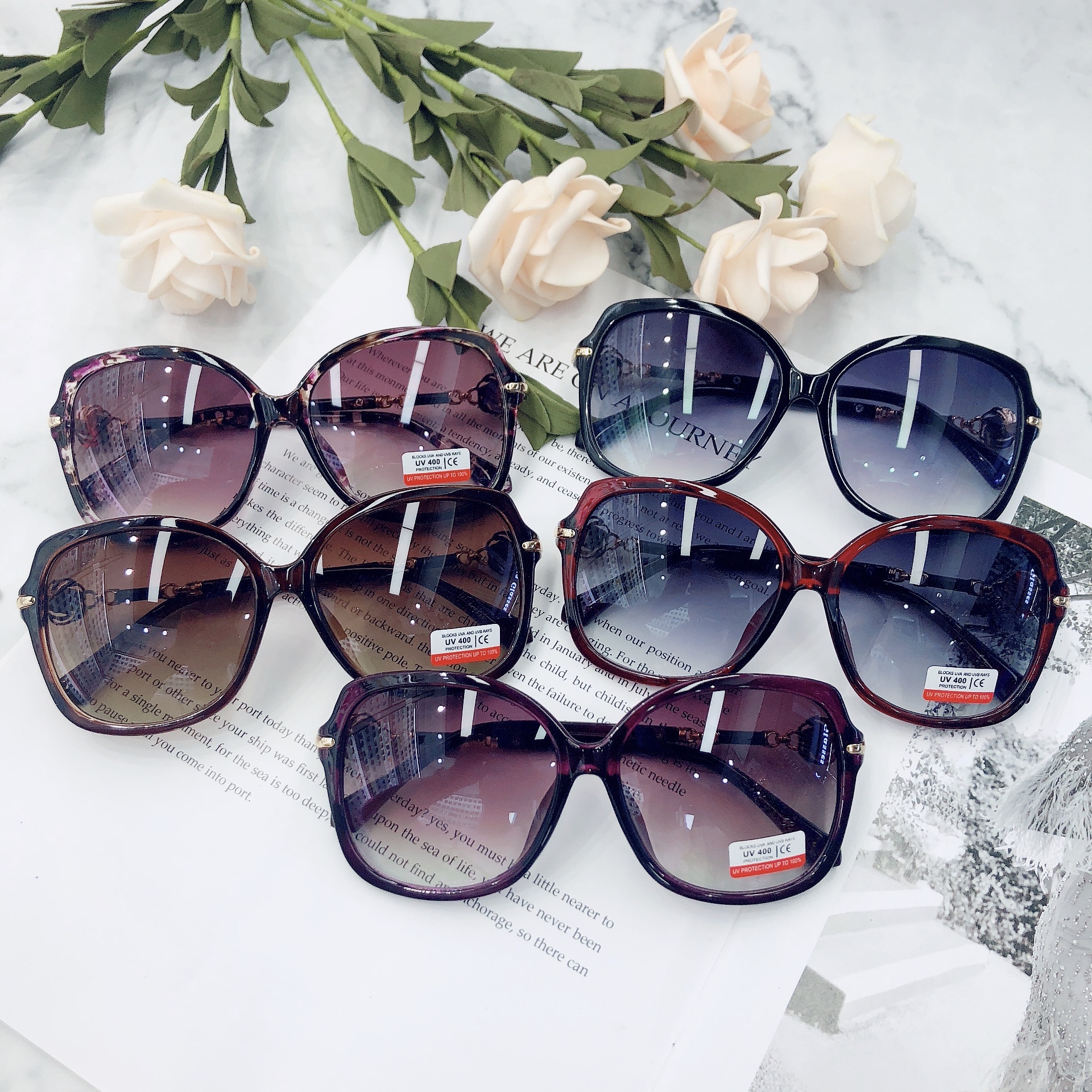 新品时尚大框复古太阳镜偏光镜大脸显瘦韩版潮人高档女款墨镜