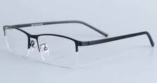 半框男士钢板眼镜框TR90腿商务男款近视金属眼镜架