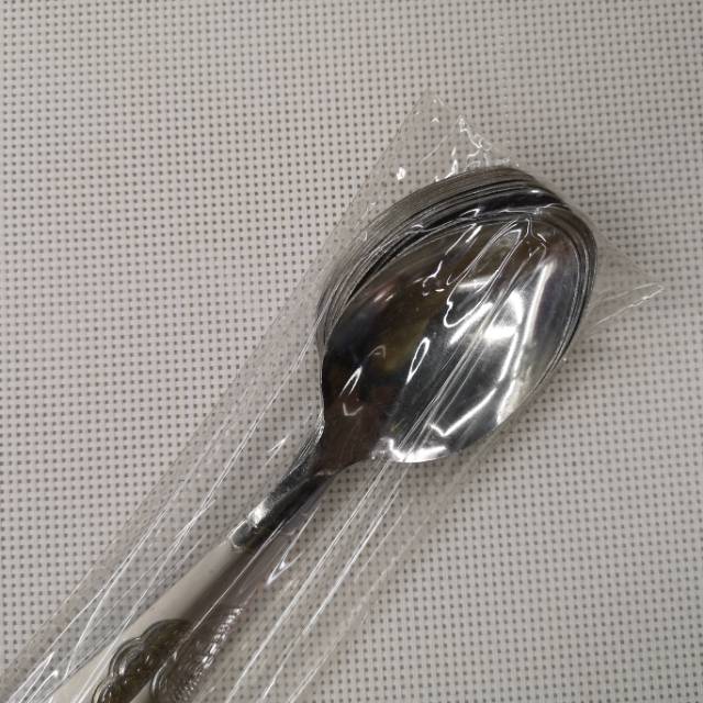 New stainless steel spoon set of 12 pieces, including household soup spoons, spoons for adults and children details Picture