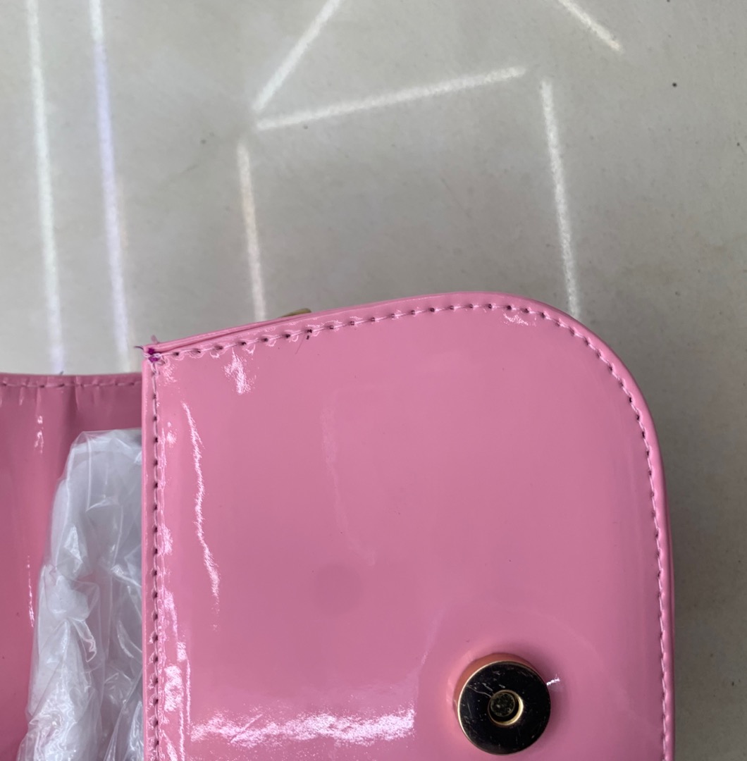 Summer Flower Cute Princess PU handbag crossbody bag, pink style Specification image