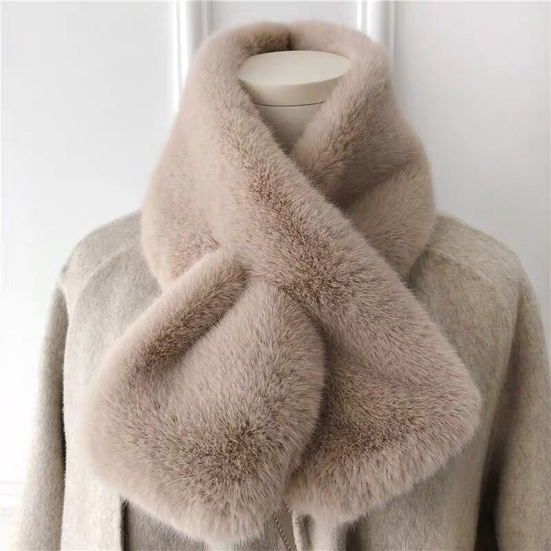 Women's Fashion Trend Casual Autumn And Winter Must-Have Super Soft Warm Imitation Fur Scarf