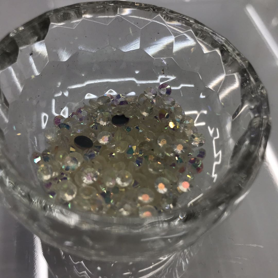 Resin Drill Glass Drill Flat Bottom Drill Phone Case Diy Material Mobile Phone Sticker Drill Nail Sticker Drill Clothes Point Drill Accessories Ab Magic Color Flat Bottom Drill details Picture