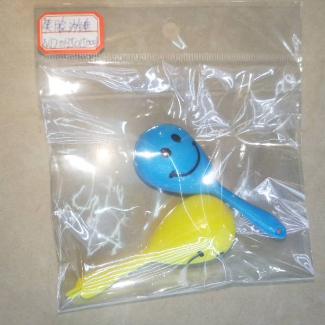 ABS儿童玩具笑脸沙锤