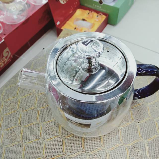 Health Pot Office Small Automatic Thickening Glass Health Flower Teapot Home Multi-Functional Tea Maker Specification drawing