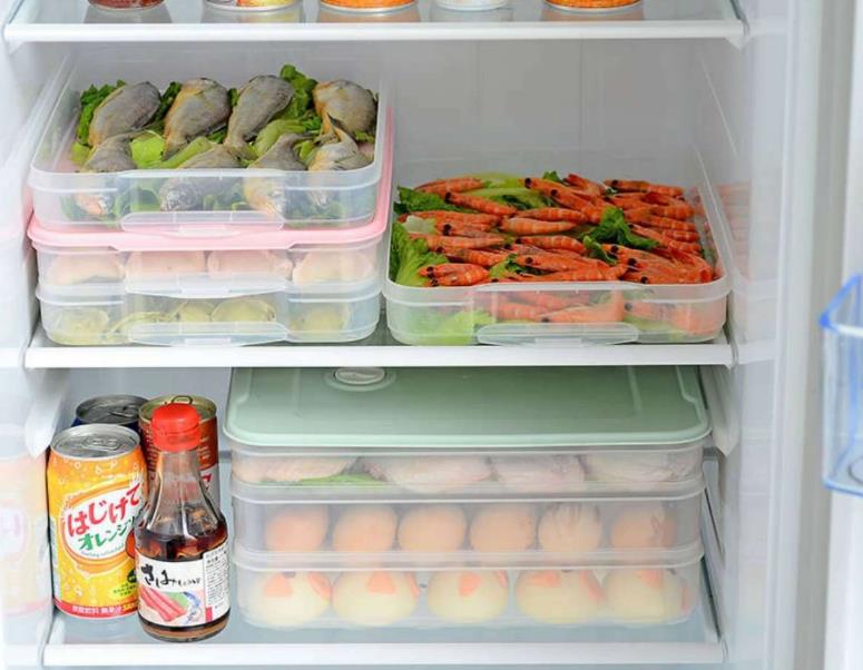 厨房微波炉盒速冻饺子保鲜盒保鲜收纳盒