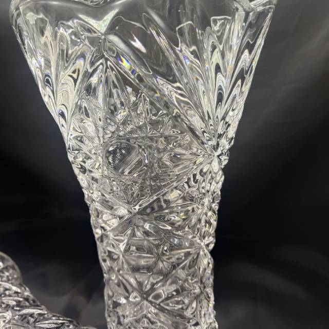 花瓶插花工艺品透明瓶子雕花工艺厂家直销细节图