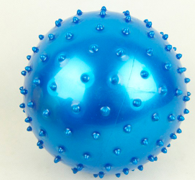 厂家生产特价批发PVC儿童充气按摩球25cm80g加厚按摩球细节图