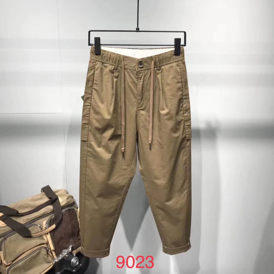2020年春季新款潮流阔腿丝棉休闲裤细节图