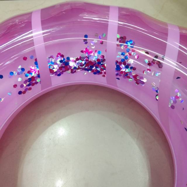 Factory direct sales of pvc children's toys, children's colored sequined shell swimming rings mixed wholesale details Picture