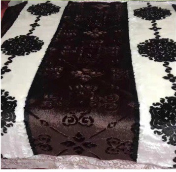 Plush Winter Embroidered Thick Ethnic Style Bed Sheet Set Specification drawing