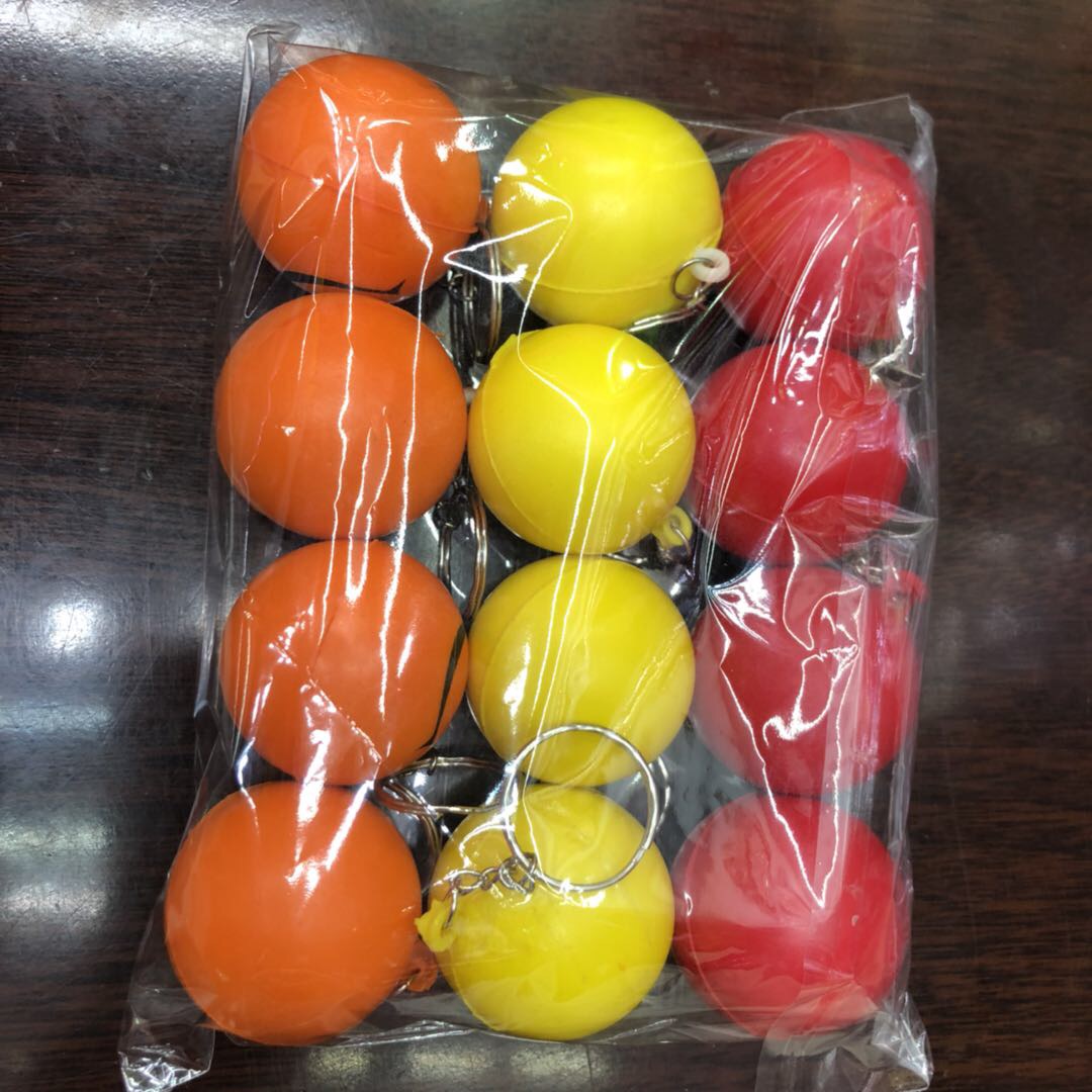 厂家直销五彩笑脸环保橡胶钥匙扣挂件产品图