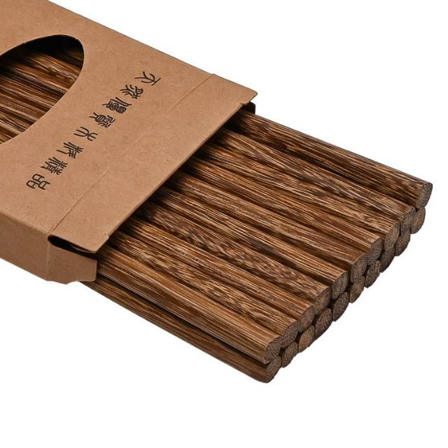 Wholesale log chopsticks gift box with chicken wing wood chopsticks 10 pairs without lacquer and wax environmental protection and health wooden chopsticks thumbnail