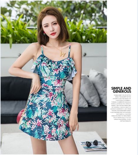 Swimsuit no. 19055 2020, one-piece, flat strip with sexy, beautiful back, lace-up and small breasts thumbnail