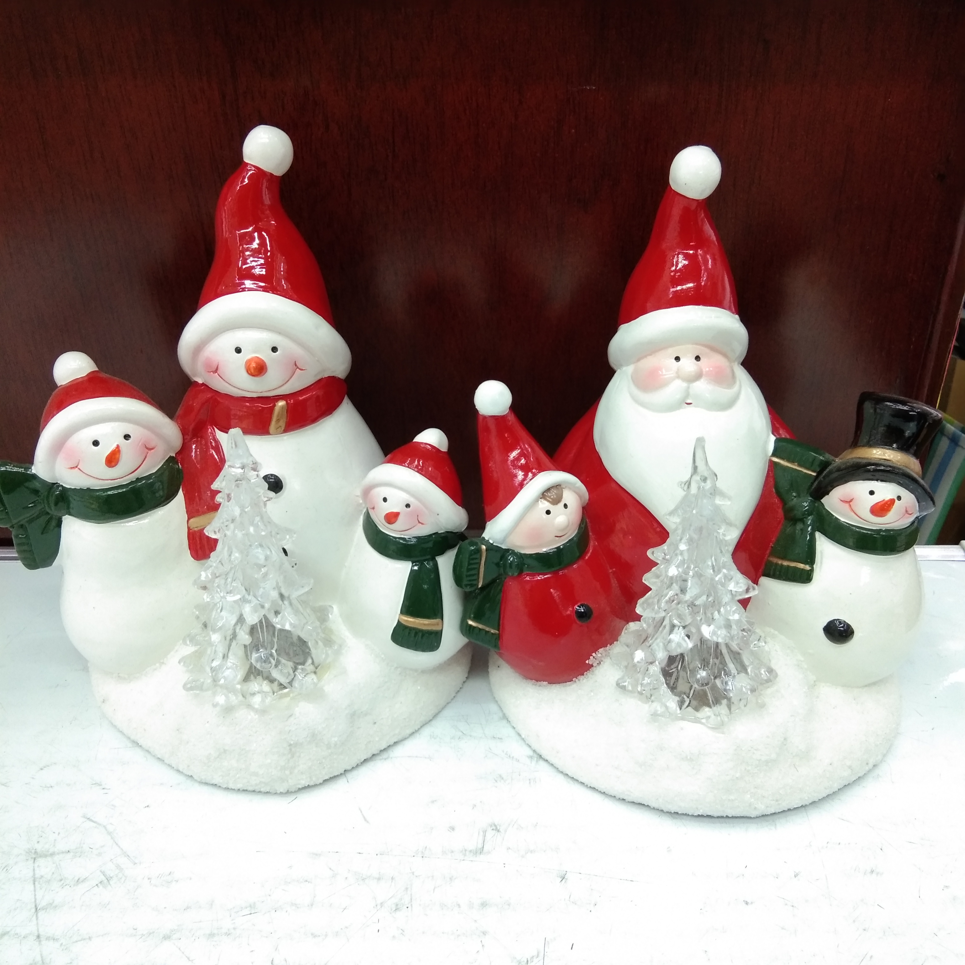 延金陶瓷圣诞树老人工艺品圣诞用品摆件批发 圣诞礼物 A17