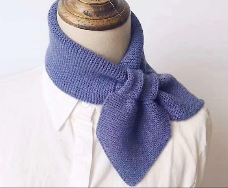 Winter Children's All-In-One Warm Triangle Cross Knit Bib Specification drawing