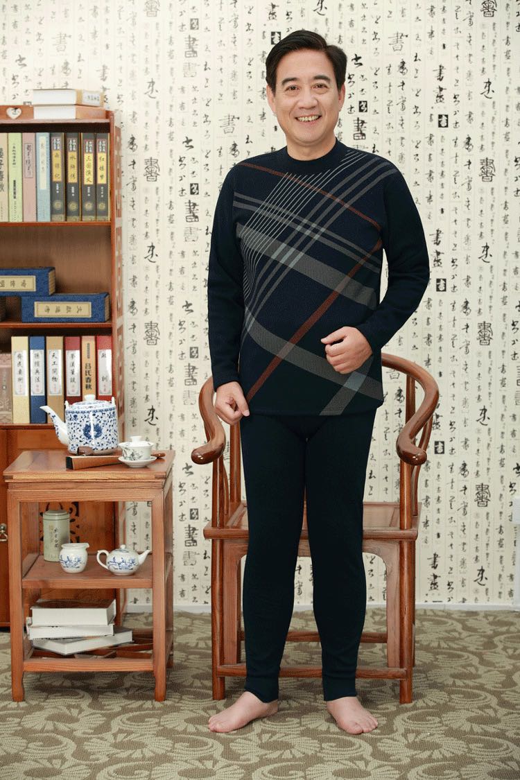 Men's Autumn Underwear Pure Cotton Sweater Thin Long Johns All Cotton Youth Thermal Underwear Set