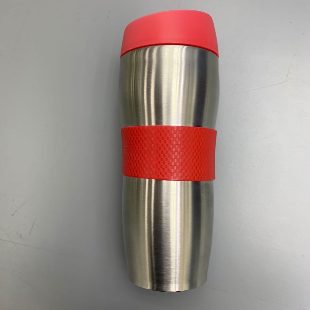 红色大容量不锈钢旅行茶杯马克杯水杯咖啡杯子