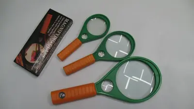 Factory Direct Sales; Wholesale Supply Of Elderly Glass Jewelry Magnifier, Student Office Set Magnifier, Double Light Magnifier