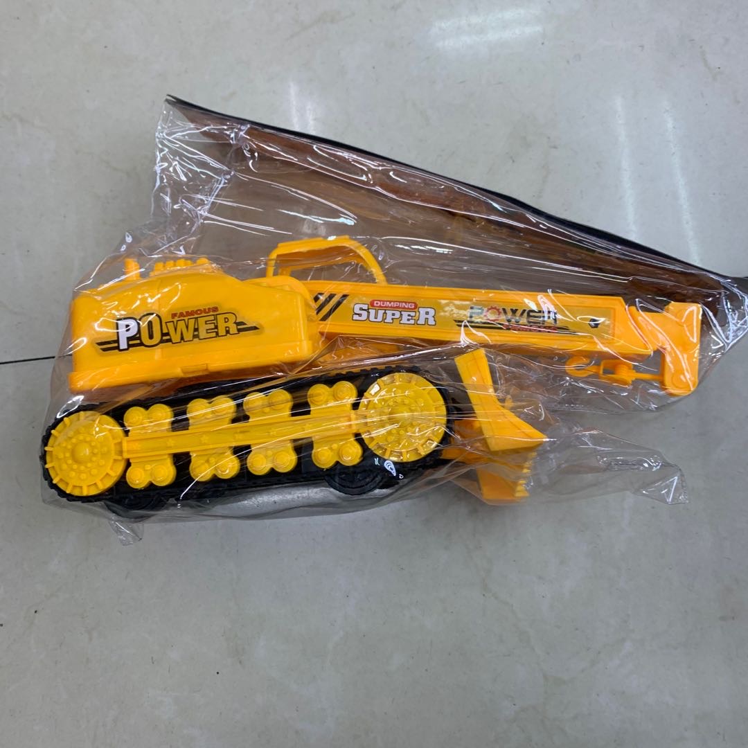 坦克型吊机玩具塑料工地用吊机儿童玩具模型吊机模型