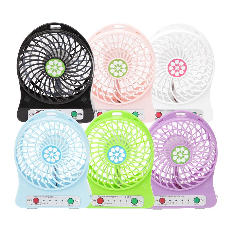 USB charging small fan brushless copper motor 1200mAh thumbnail