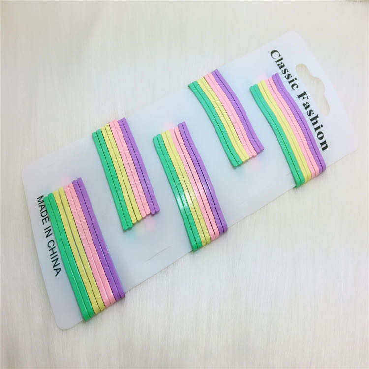 Korean Internet Red Color Clip Candy Color Hair Card Children's Hair Clip Cute Bangs Clip