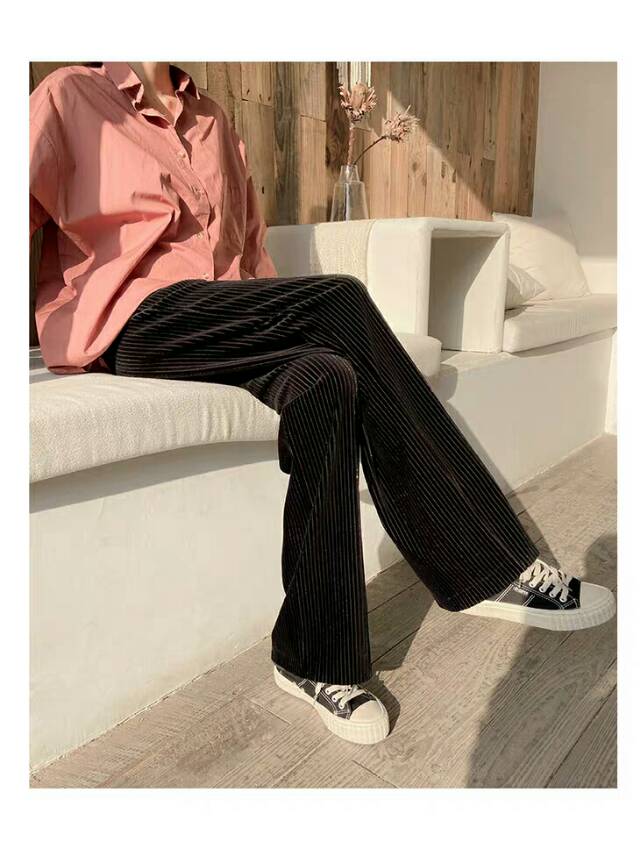 Meteor shower silver-threaded wide-leg pants details Picture