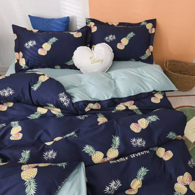 2020 New Spring And Summer Printing Pure Cotton Cotton Four Sets Wholesale Factory Direct Sales Four Sets Specification drawing