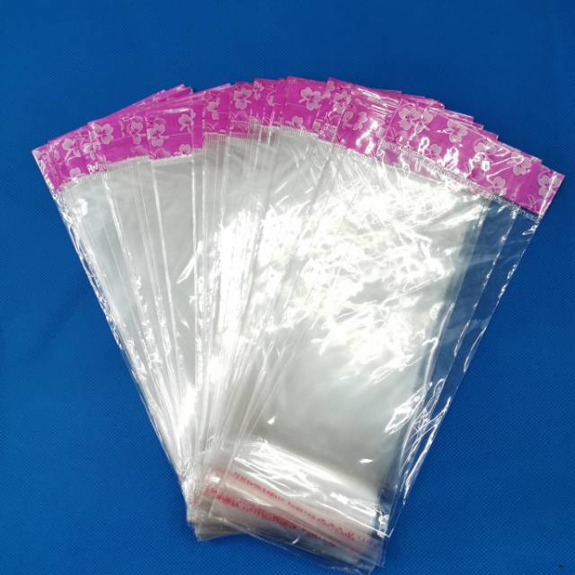 9*22 Flower Card Head Pressing Teeth Transparent Self-Adhesive Opp Self-Adhesive Bag Plastic Bag