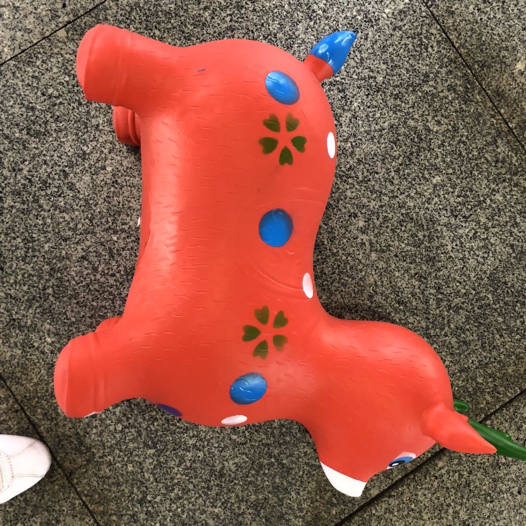 厂家直销环保塑胶充气可骑动物鹿玩具细节图