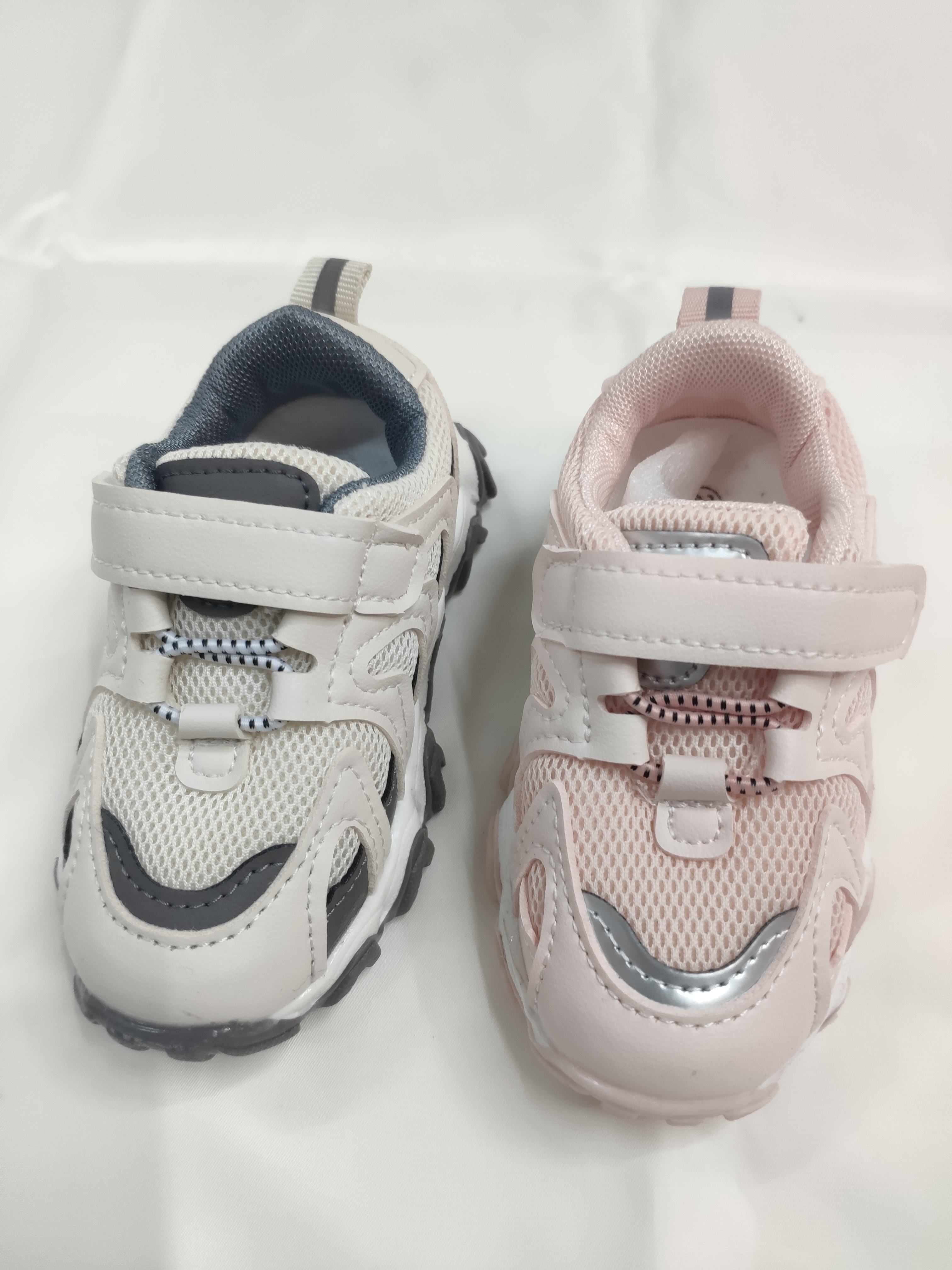 儿童小童透气网眼+PU皮运动鞋男女童鞋