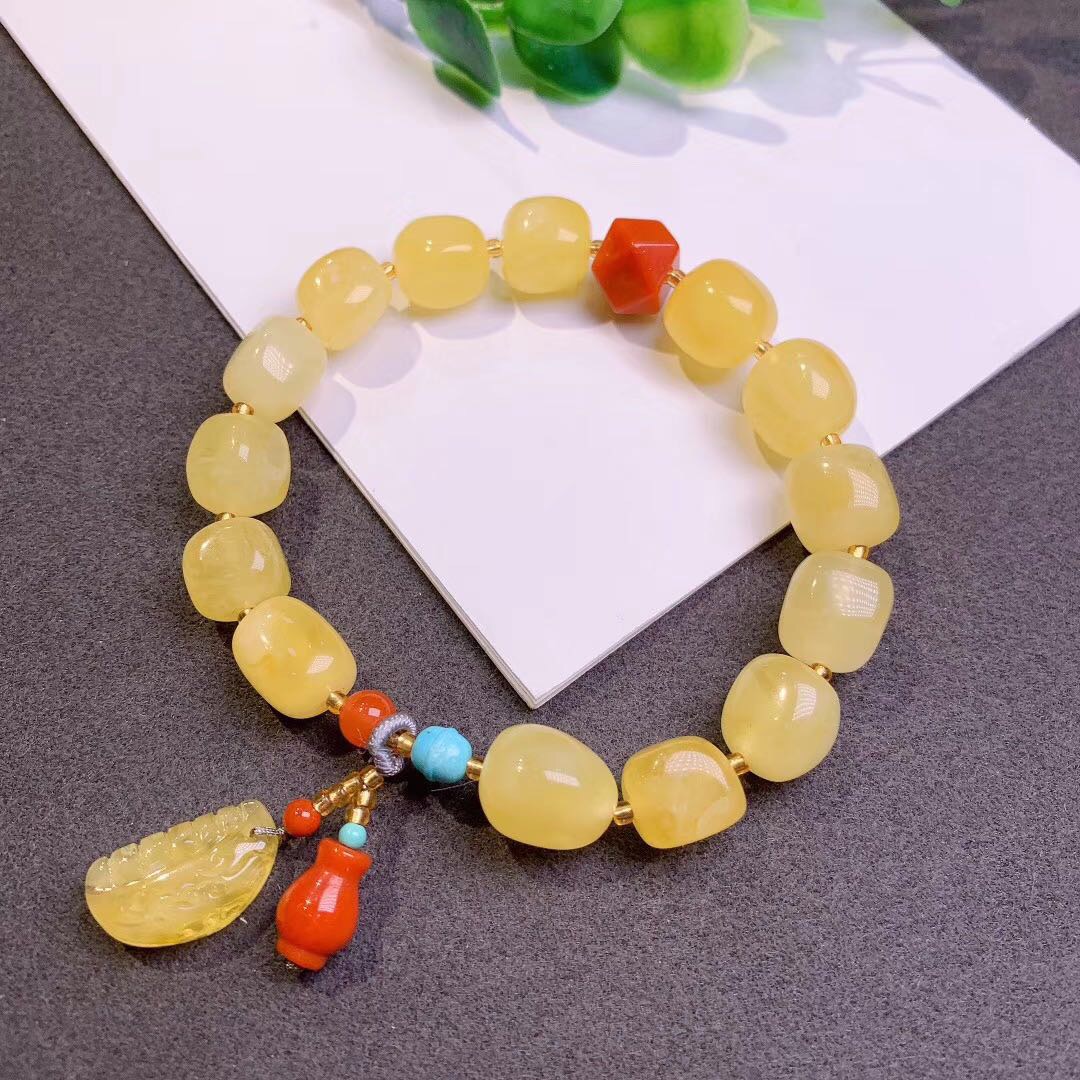 蜜蜡/手链/珠宝首饰细节图