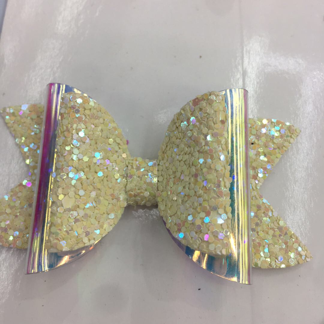 Best-selling fabric ceramic plate three-layer bow details Picture