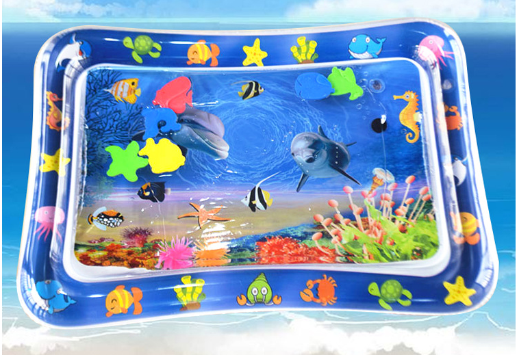 婴儿喷水垫充气水垫海洋生物地垫冰垫宝宝充气拍拍乐水垫
