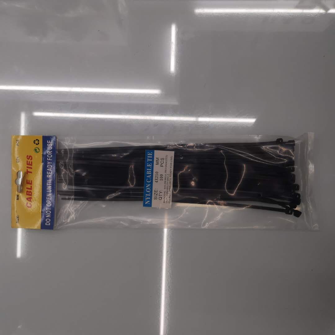 Plastic strapping bands, wire harness bands, binding bands, colored self-locking nylon cable ties