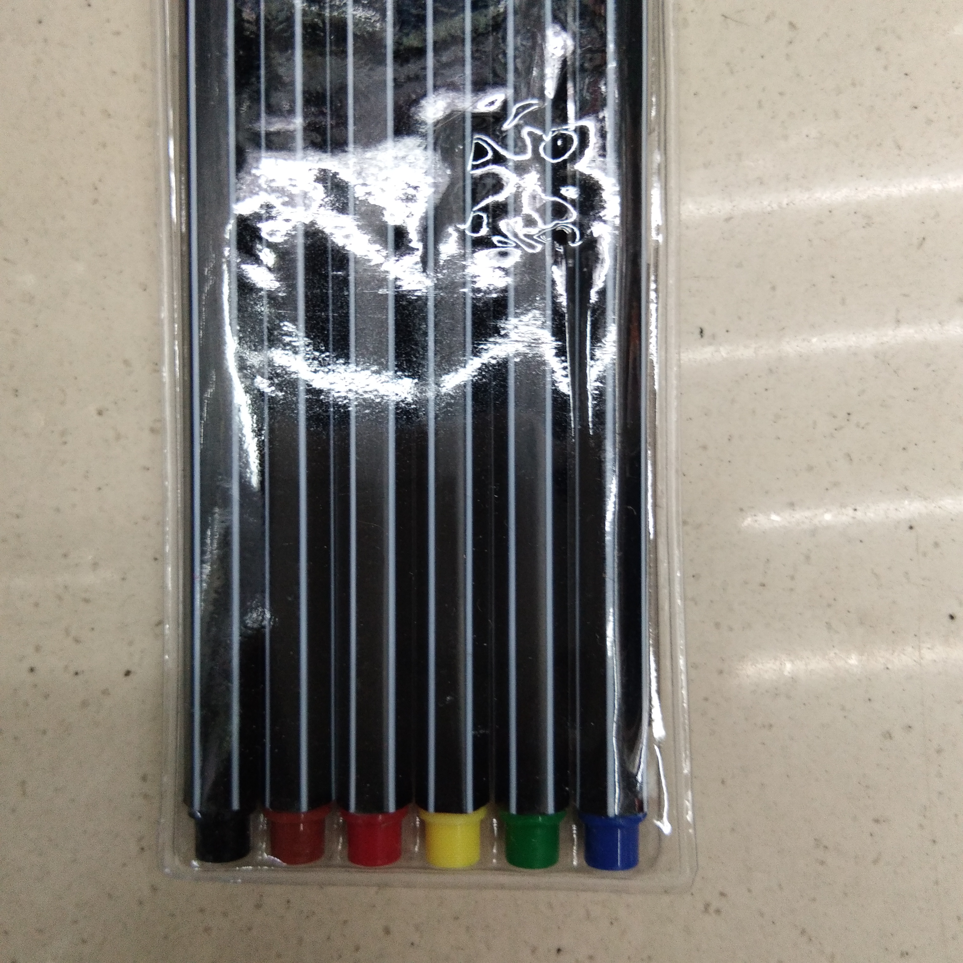 Meile Children's Graffiti Thick Stick Washable Watercolor Pen Painting Marker Student Brush Set Wholesale Specification drawing
