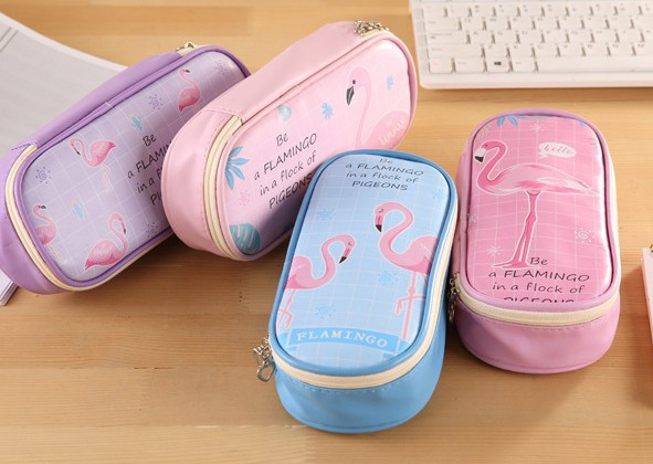 Cartoon pencil-bag pencil-box stationery bag Korean boys and girls school supplies for children thumbnail