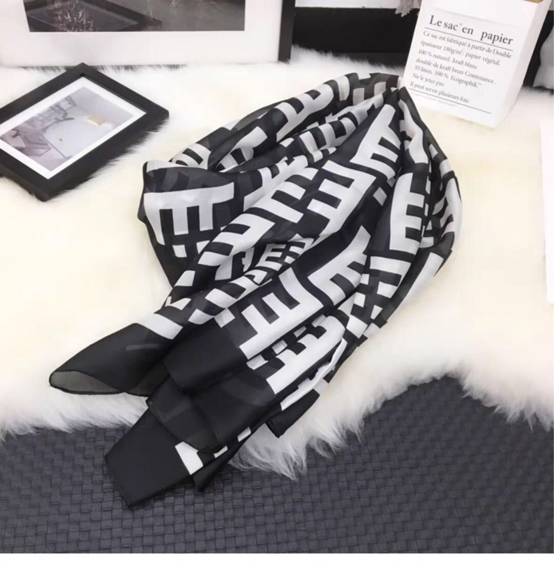 Women Spring And Autumn New Korean Version Of Fashion Everything With Silk Scarf Scarf Specification drawing