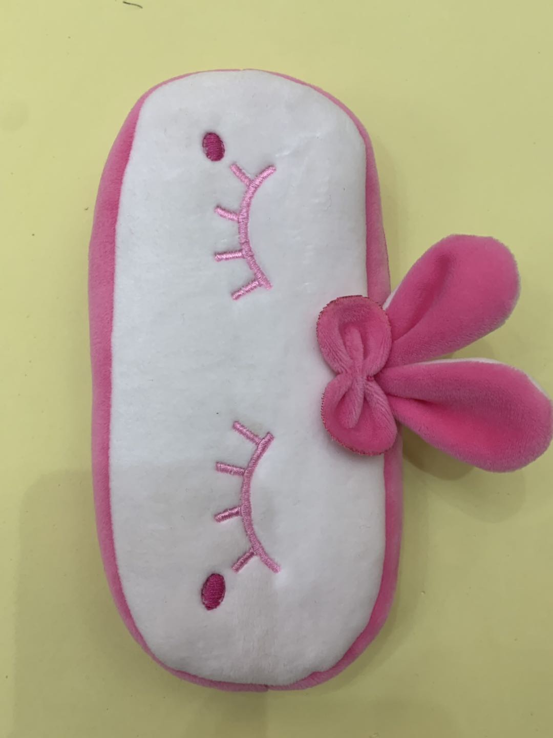 Super soft plush small white Rabbit pen bag storage bag for items storage bag zip-up thumbnail