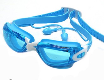 儿童泳镜男童专业防水防雾高清游泳眼镜女童大框透明潜水游泳装备1
