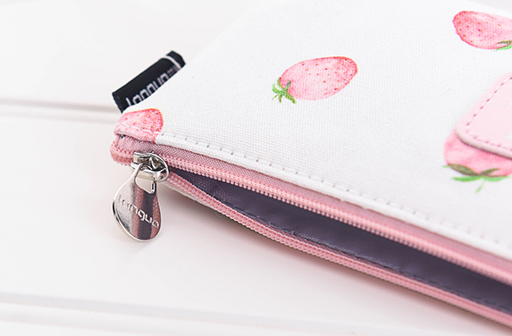 笔袋森系简约韩国小清新大学生文具袋小巧便携女初中生布艺笔盒细节图