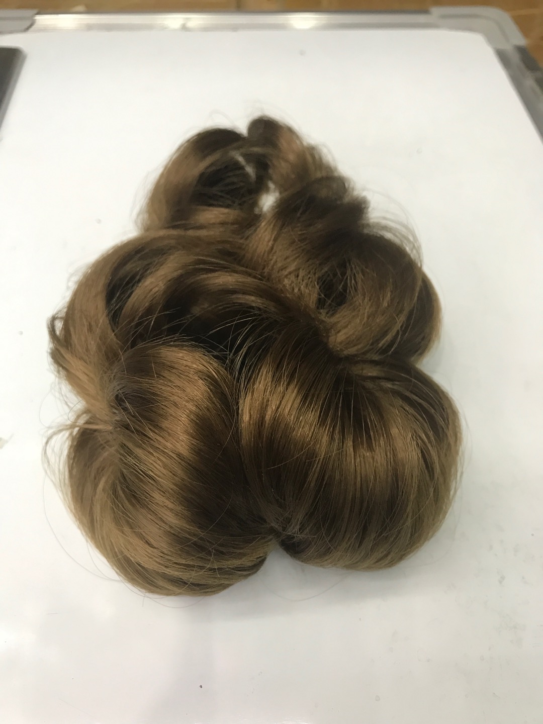 Wig Women's Hair Bag Half Ball Head Grab Clip Fluffy Real Hair Curly Hair Band Bride Nine Flower Tray Hair Band details Picture