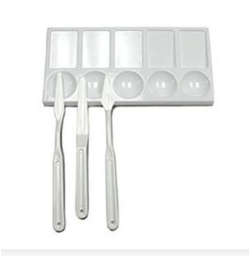 5PCS塑料调色刀美术油画刮刀铲套装产品图